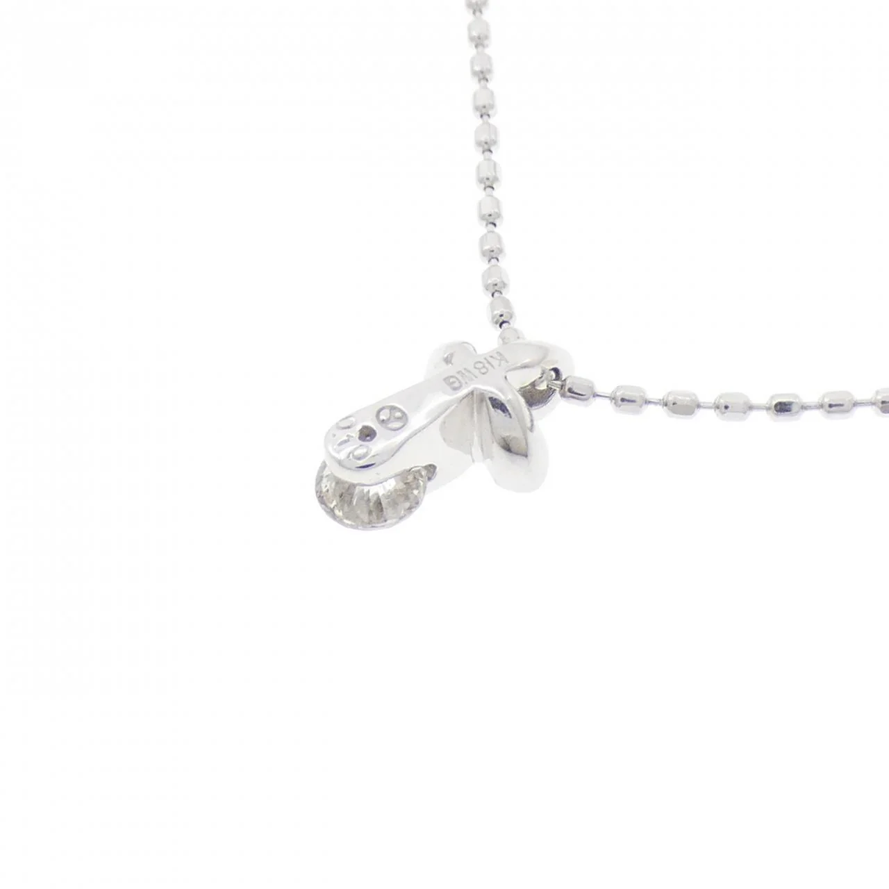 Au750 Cross Diamond Necklace - Image 4