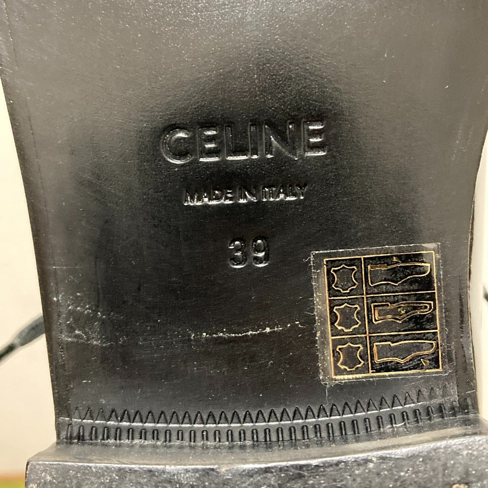 Celine Patent Leather Lace Up Shoes - Image 7