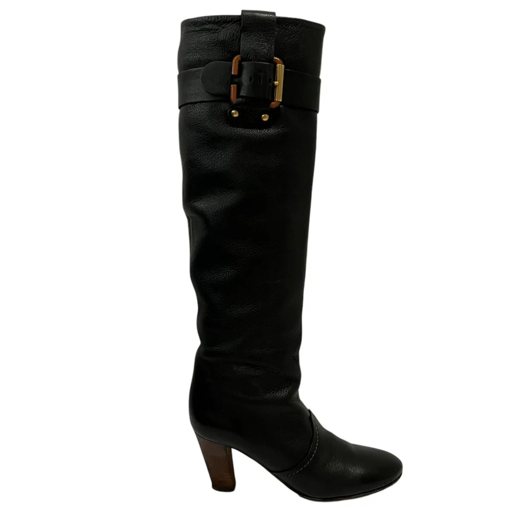 Chloe Leather Long Boots - Image 3