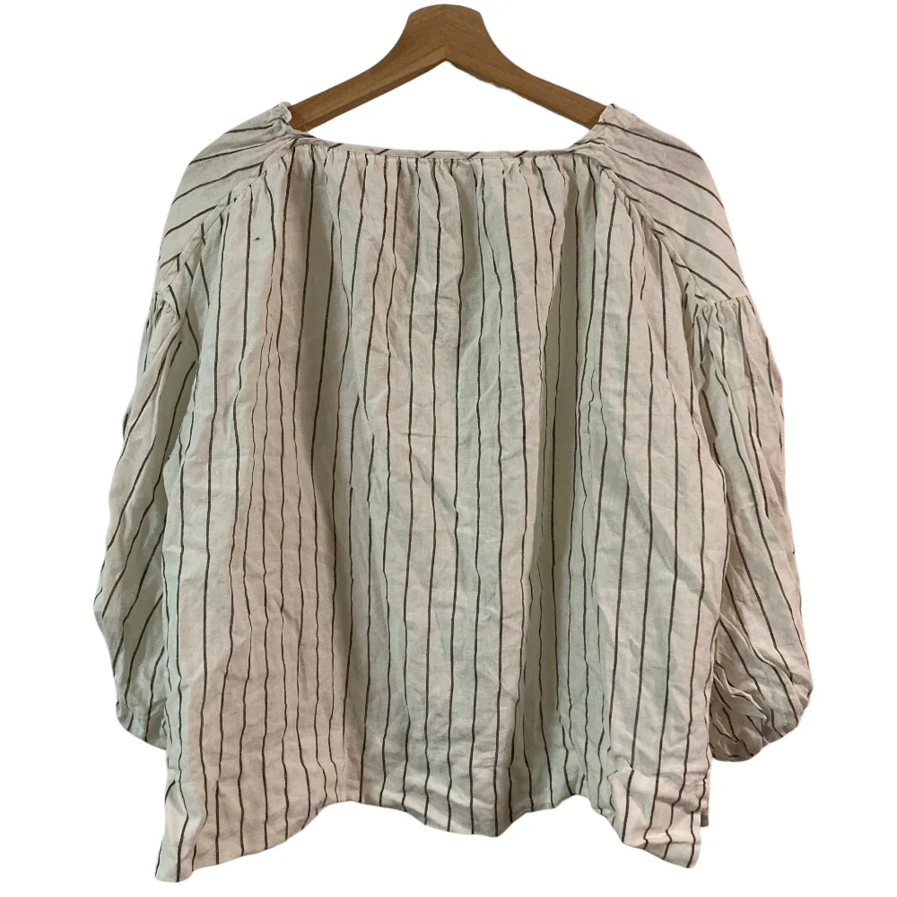 ebure Linen Stripe Blouse - Image 2