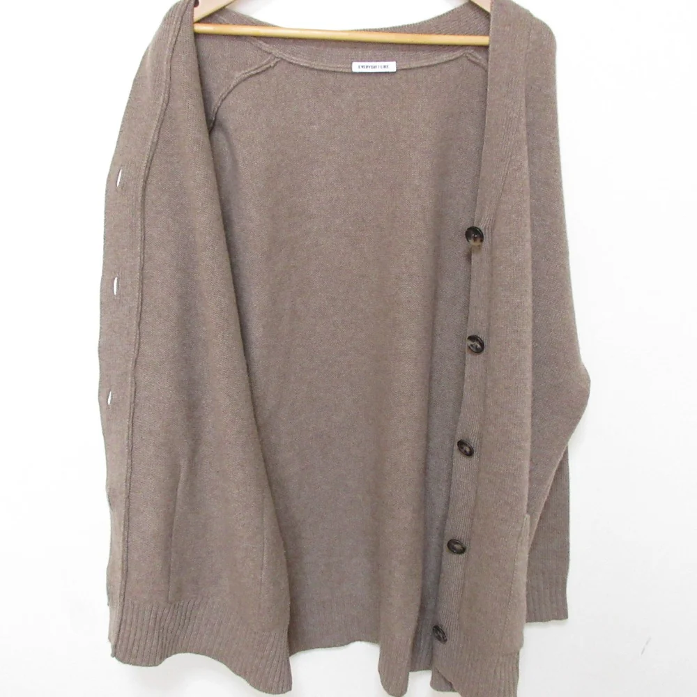 EVERYDAY I LIKE Wool Cashmere Cardigan - Image 8