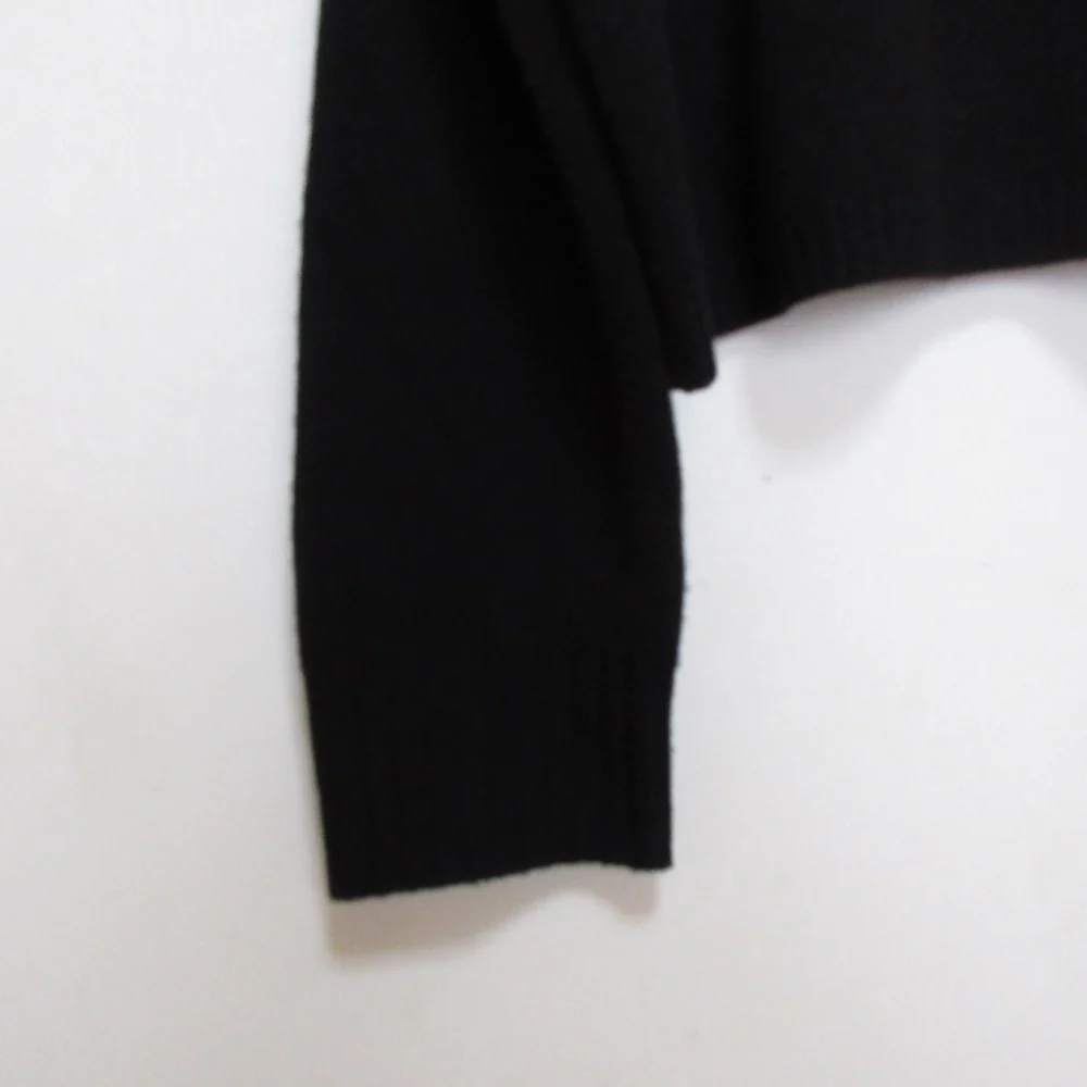EVERYDAY I LIKE Wool Cashmere Cropped Turtleneck Sweater - Image 6