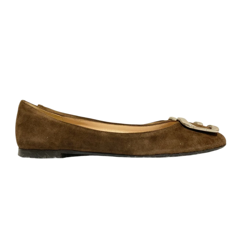 FABIO RUSCONI Suede Flats - Image 4