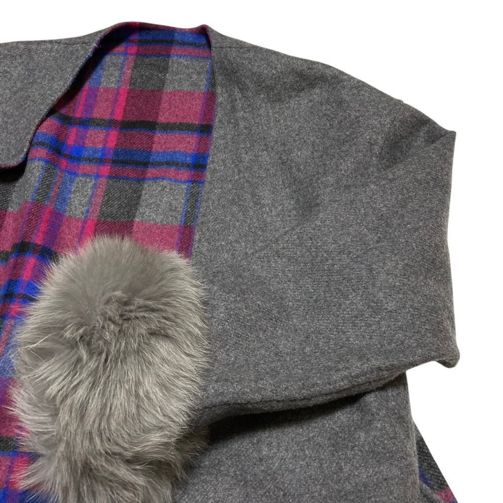 GRACE CONTINENTAL Wool Blend Reversible Coat - Image 7