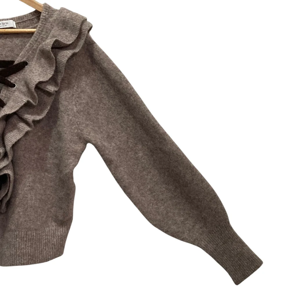 Herlipto Lace Up Wool-blend Pullover - Image 3