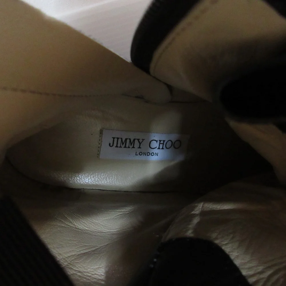 Jimmy Choo CORA FLAT CRYSTAL Combat Boots - Image 9