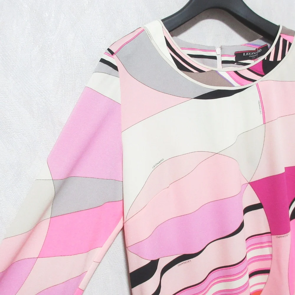 LEONARD FASHION Geometric Print Knit Set Up - Image 4