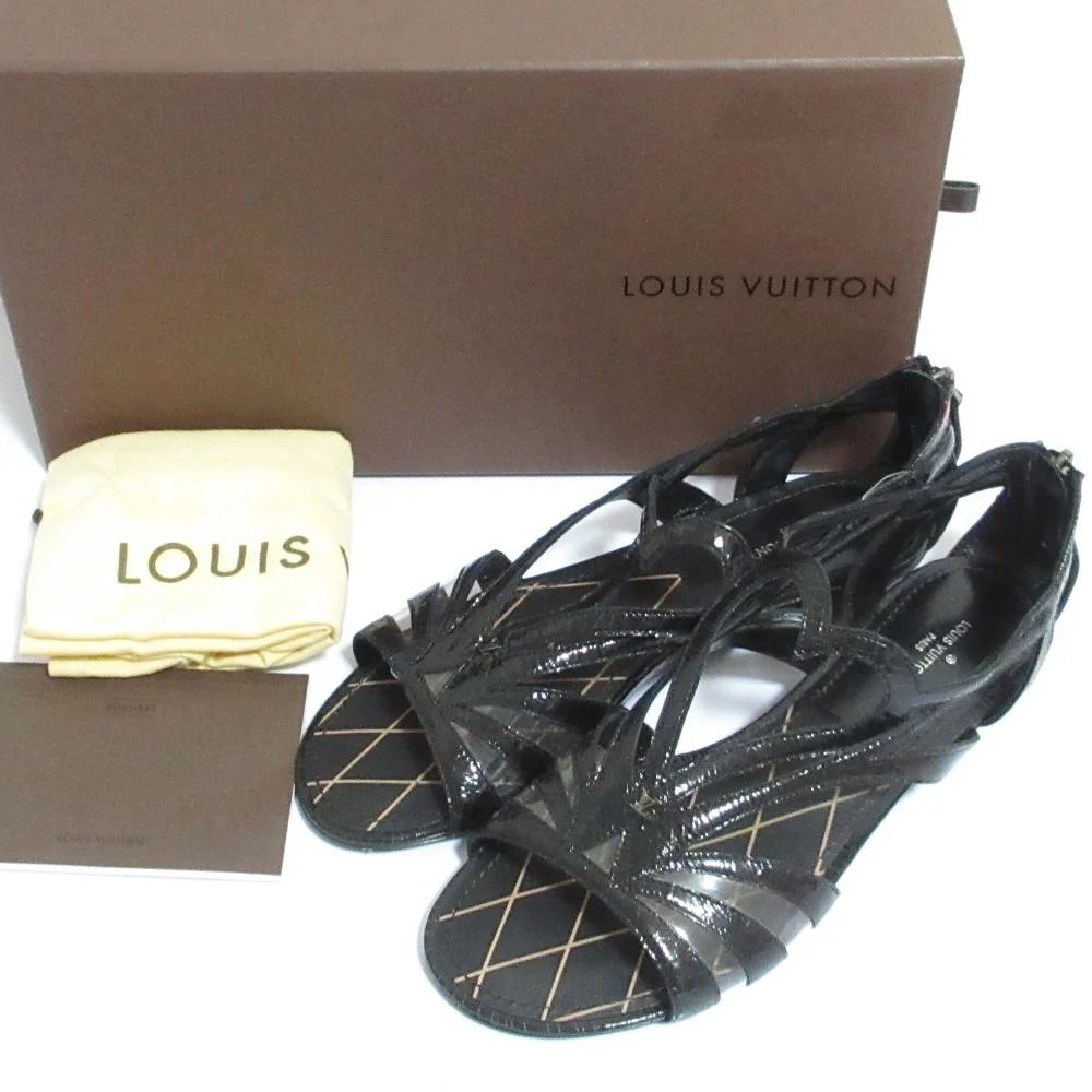 Louis Vuitton Heart Cutwork Leather Sandals