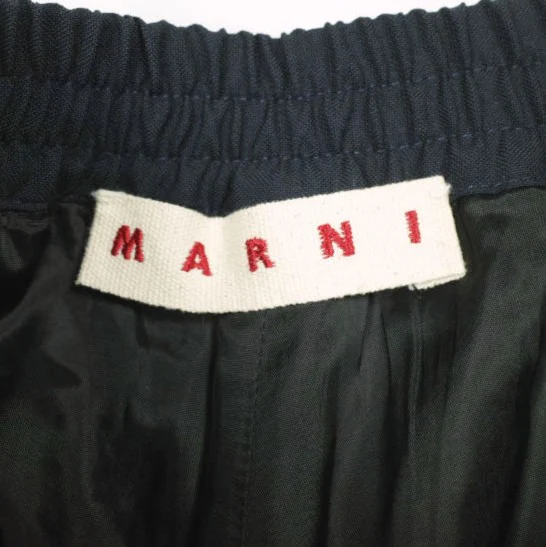 Marni Wool Tropical 1 Pleat Trousers - Image 8