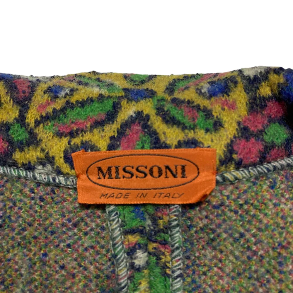 Missoni High Neck Zip Up Coat - Image 5
