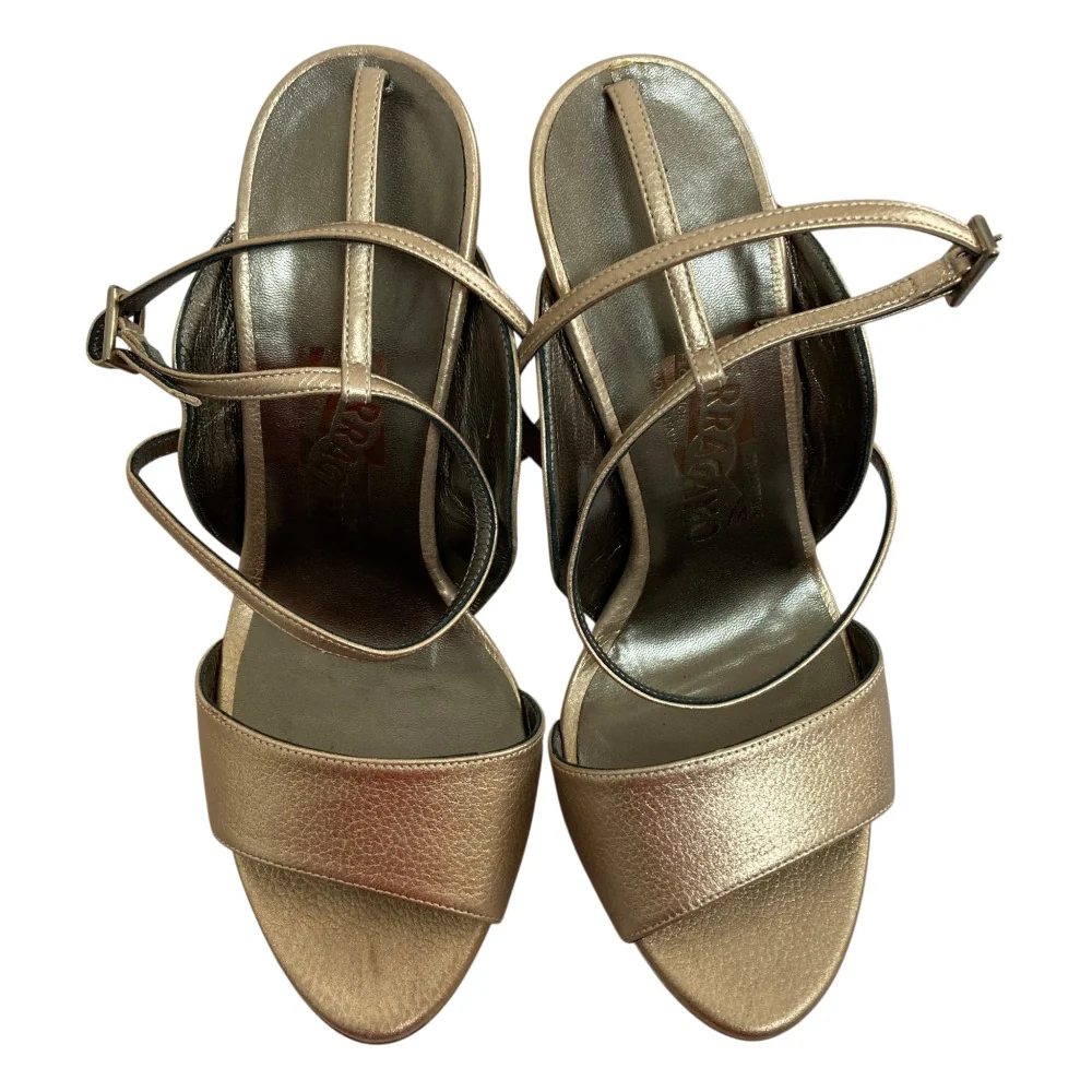 Salvatore Ferragamo Leather Sandals - Image 2