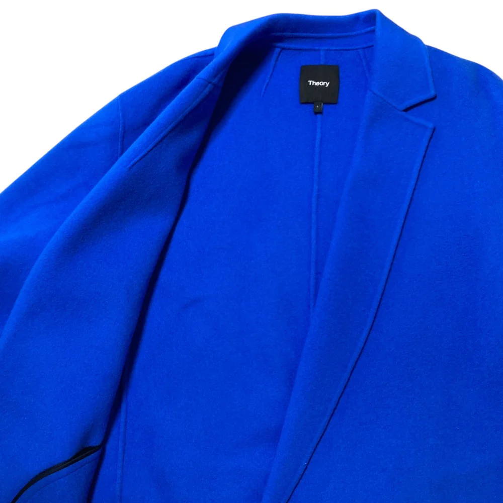 Theory RELAXED COAT DF Wool Cashmere Long Coat - Image 3